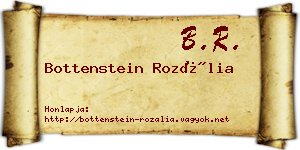 Bottenstein Rozália névjegykártya